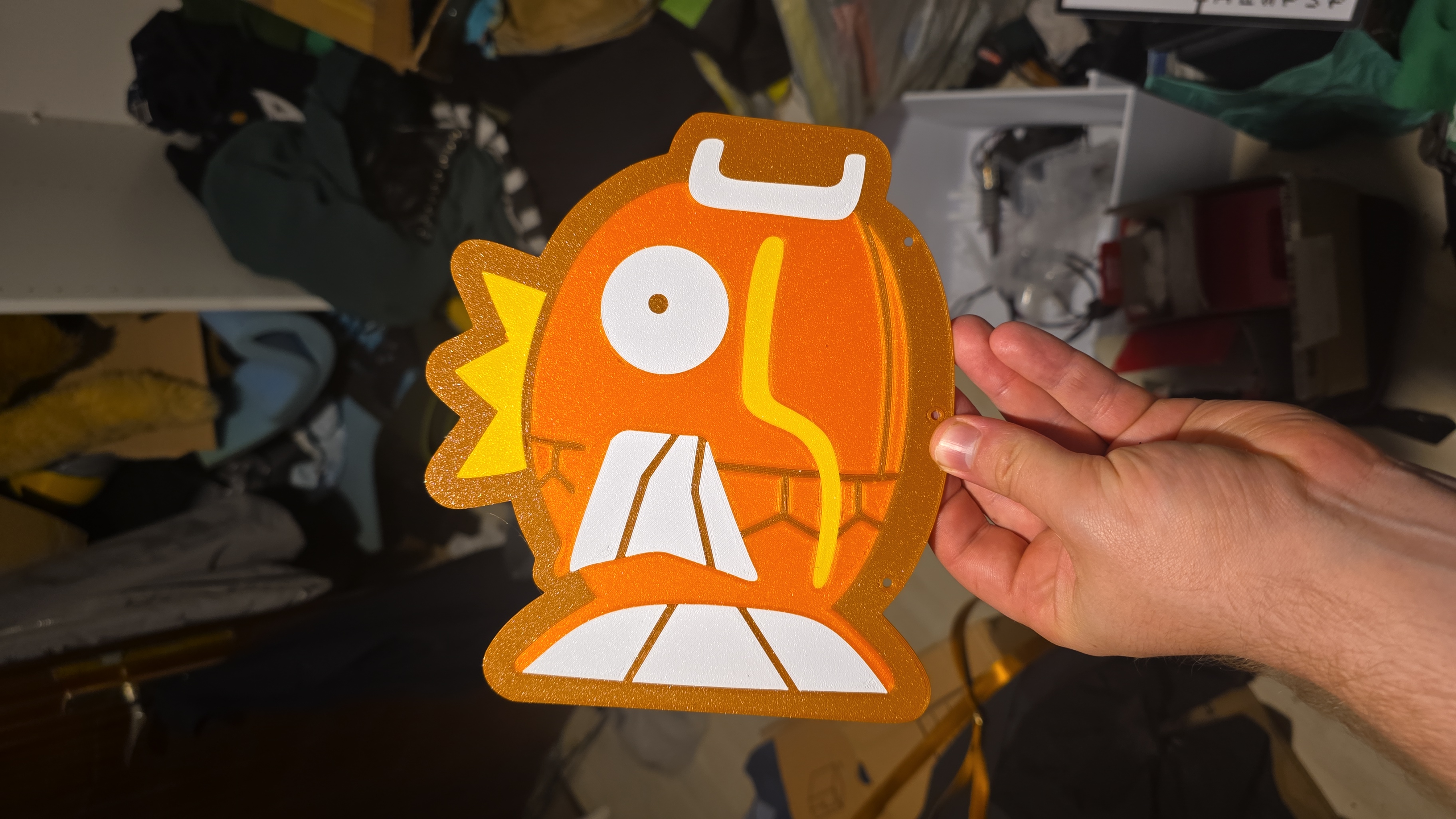 Karpador Sticker aus dem 3D-Drucker